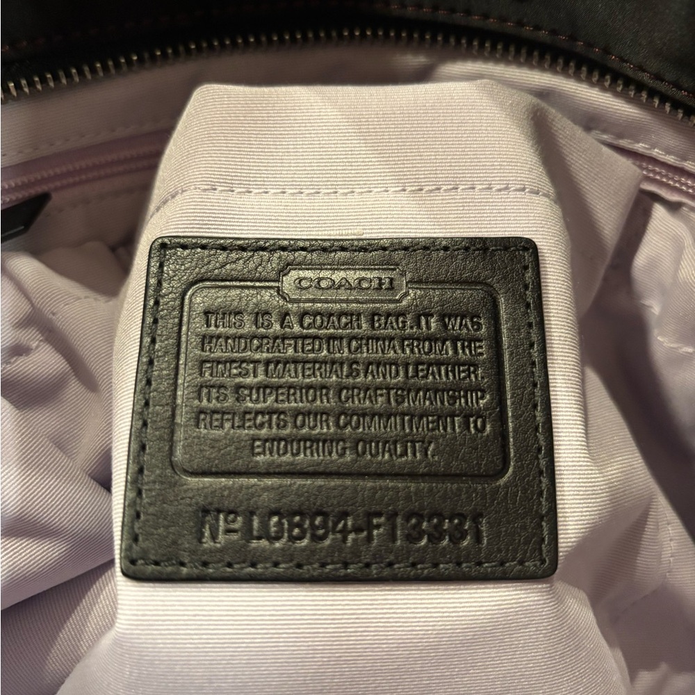 Coach L0894-F13331 Hamptons Weekend Black Nylon XL Multifunction Tote/Baby Bag - Picture 2 of 16